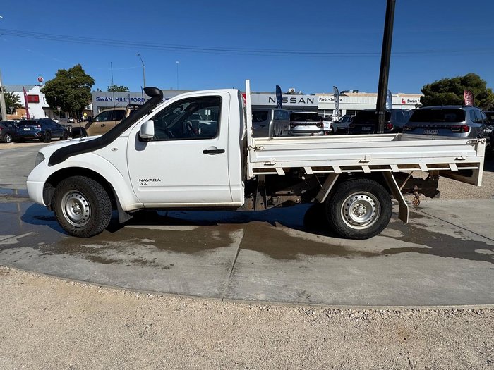 2014 Nissan Navara RX D40 Series 8 4X4 Dual Range Polar White