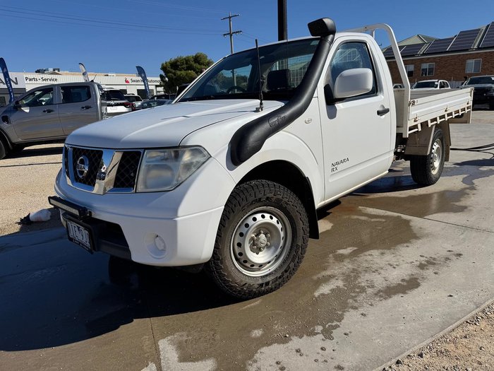 2014 Nissan Navara RX D40 Series 8 4X4 Dual Range Polar White