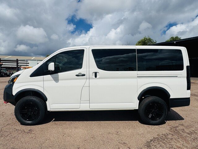 2024 Toyota Hiace 2024 HiAce Van LWB 2.8L Turbo Diesel Automatic - VSNT Offroad Suspension, Wheel Tyre Upgrade French Vanilla