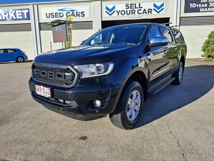2021 Ford Ranger XLT PX MkIII MY21.25 4X4 Dual Range Shadow Black