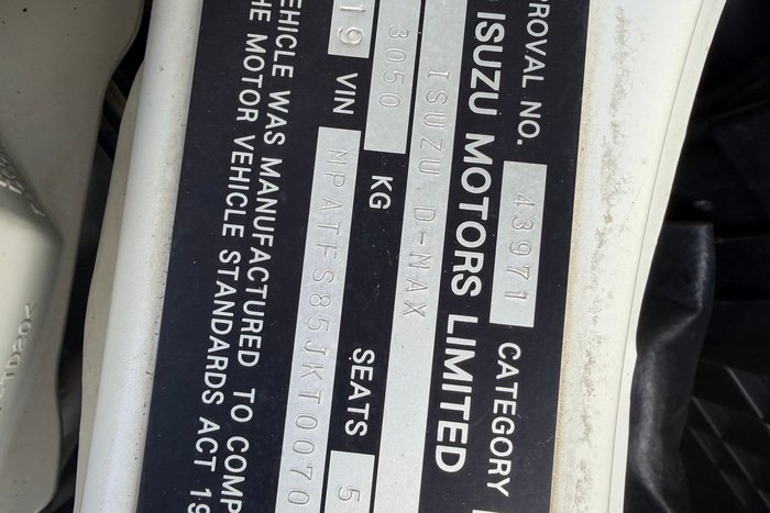 2019 Isuzu D-MAX LS-U