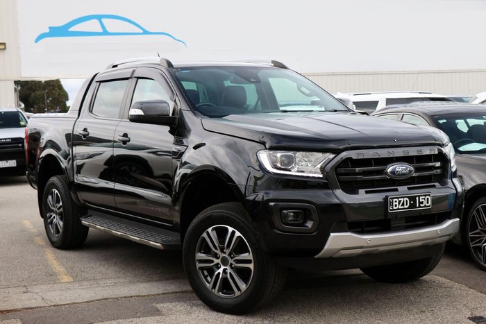 2022 Ford Ranger Wildtrak PX MkIII MY21.75 4X4 Dual Range Shadow Black