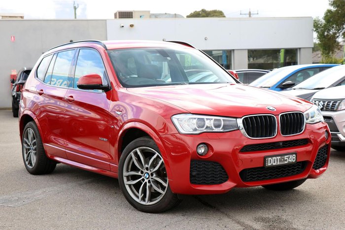 2016 BMW X3 xDrive20i F25 LCI 4X4 Constant Melbourne Red