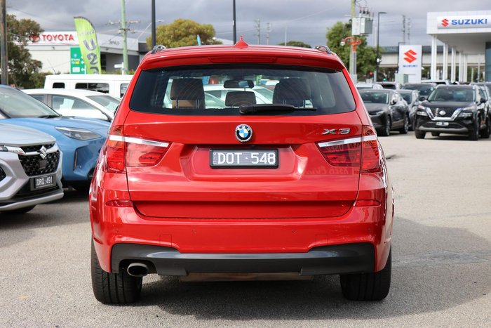 2016 BMW X3 xDrive20i F25 LCI 4X4 Constant Melbourne Red