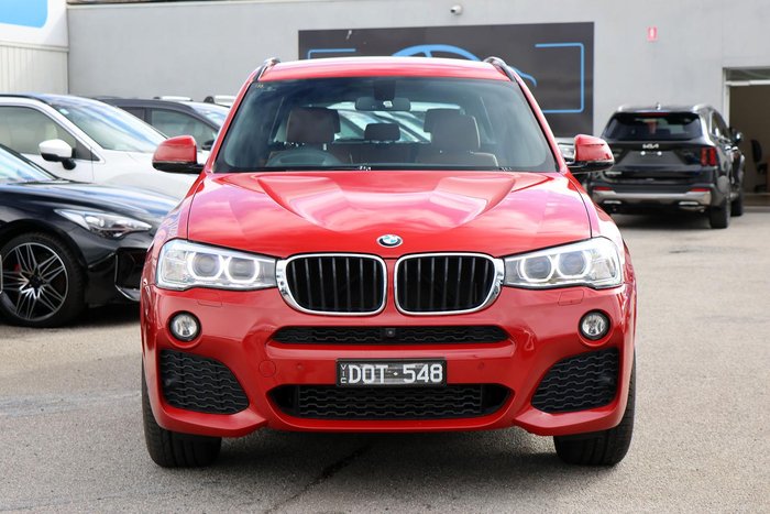 2016 BMW X3 xDrive20i F25 LCI 4X4 Constant Melbourne Red