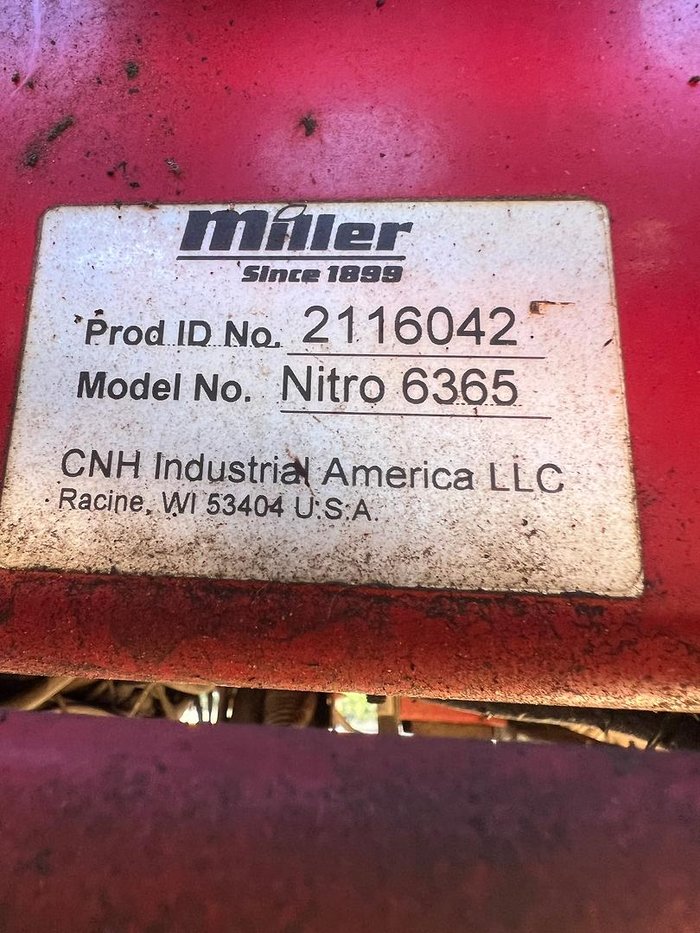2017 Miller Nitro Nitro 6365 SP Sprayer