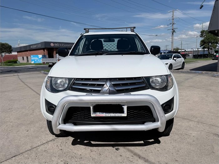 2015 Mitsubishi Triton GLX MN MY15 4X4 Dual Range White