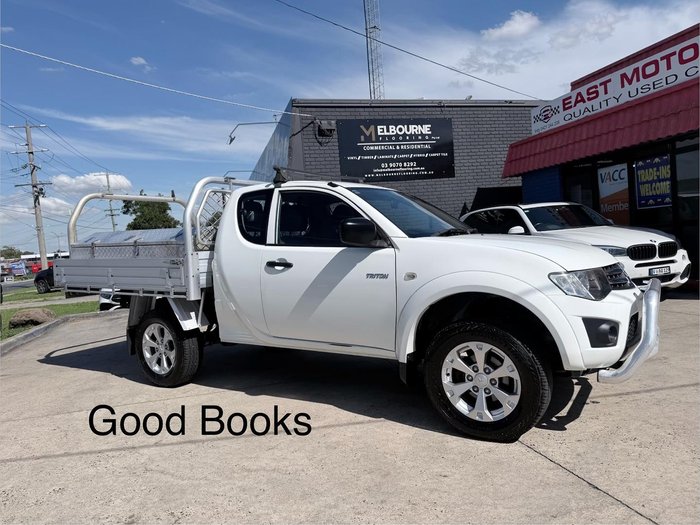 2015 Mitsubishi Triton GLX MN MY15 4X4 Dual Range White