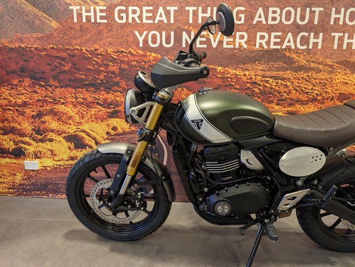 2025 Triumph Scrambler 400 X Scrambler Green