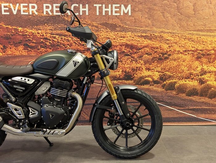 2025 Triumph Scrambler 400 X Scrambler Green