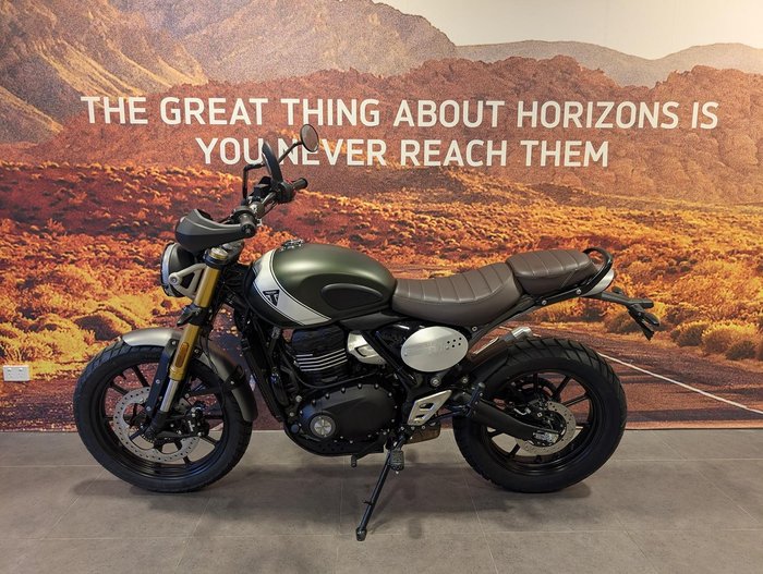 2025 Triumph Scrambler 400 X Scrambler Green