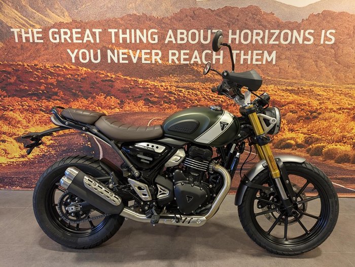 2025 Triumph Scrambler 400 X Scrambler Green