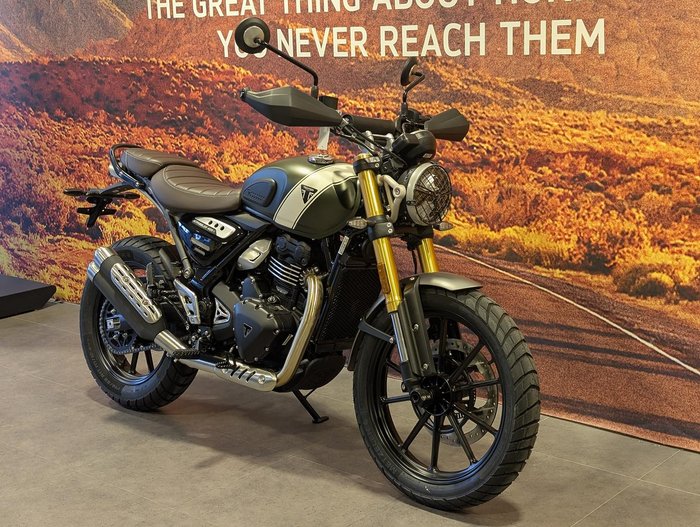 2025 Triumph Scrambler 400 X Scrambler Green