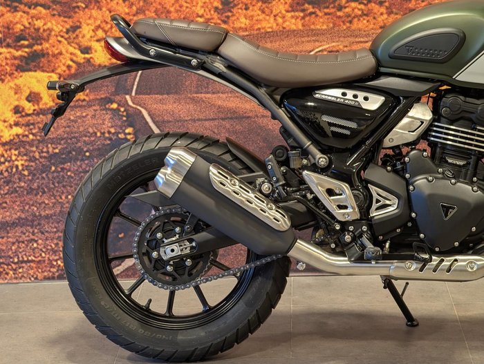 2025 Triumph Scrambler 400 X Scrambler Green