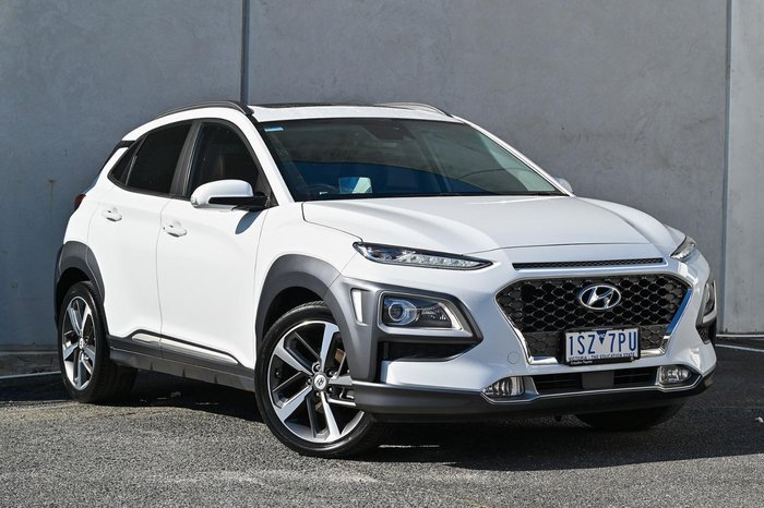 2020 Hyundai Kona Highlander OS.3 MY20 Chalk White