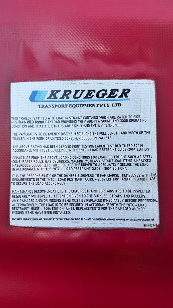 2016 Krueger 24P Drop Deck Red