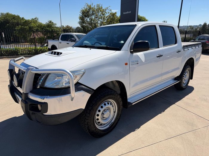 2014 Toyota Hilux SR KUN26R MY14 4X4 Dual Range Glacier White