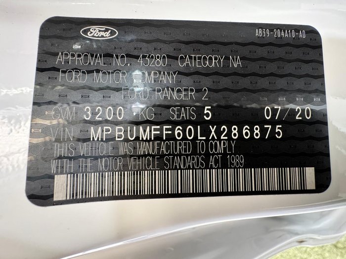 2020 Ford Ranger XLT Hi-Rider