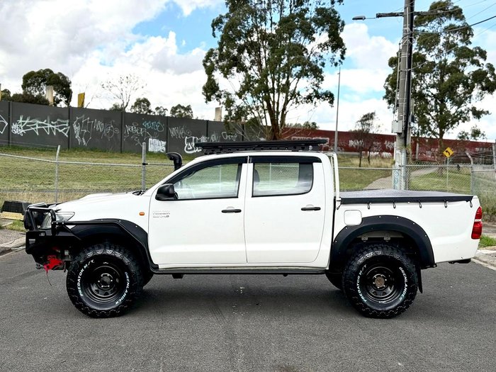 2013 Toyota Hilux SR KUN26R MY12 4X4 Glacier White