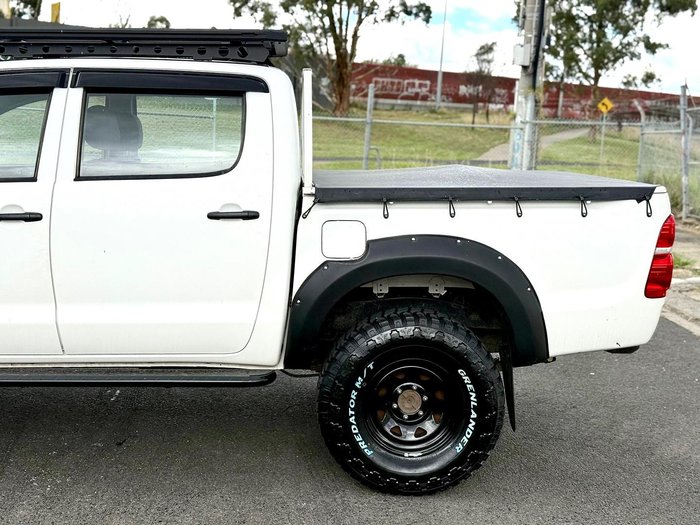 2013 Toyota Hilux SR KUN26R MY12 4X4 Glacier White