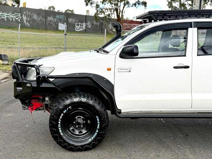 2013 Toyota Hilux SR KUN26R MY12 4X4 Glacier White