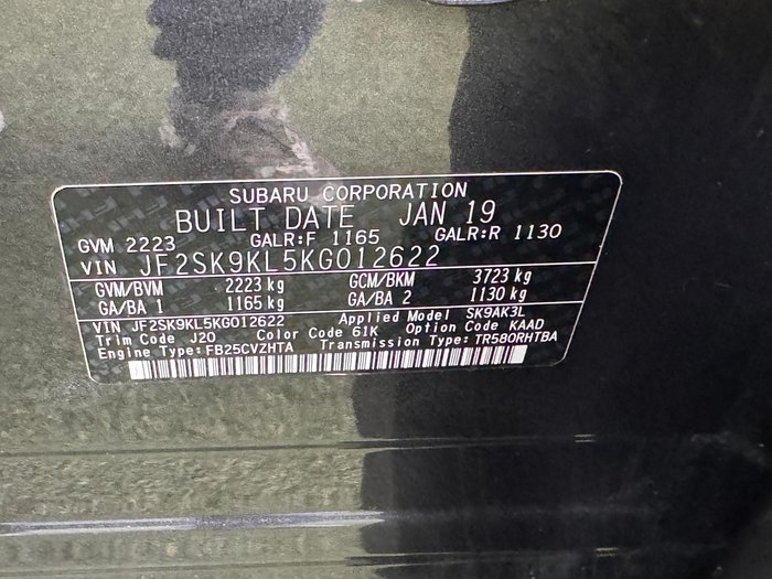 2019 Subaru Forester 2.5i