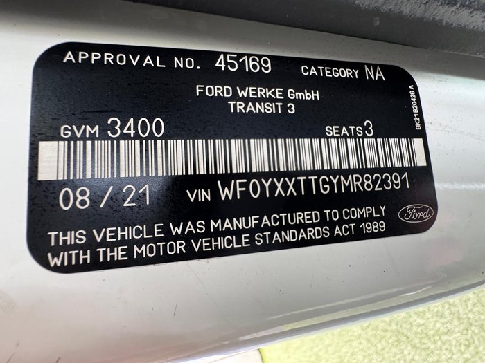 2021 Ford Transit Custom 340L