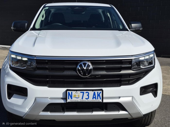 2025 Volkswagen Amarok TDI405 Core NF MY25 4X4 Dual Range Clear White