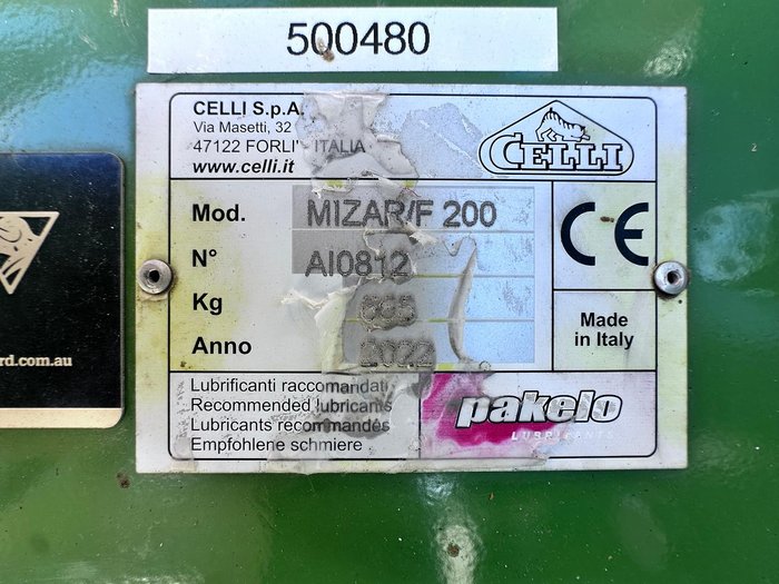 2022 Celli Mizar-F200 Green