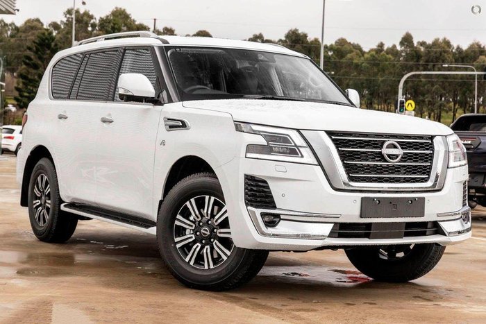 2026 Nissan Patrol Ti-L Y62 MY26 4X4 Dual Range Moonstone White