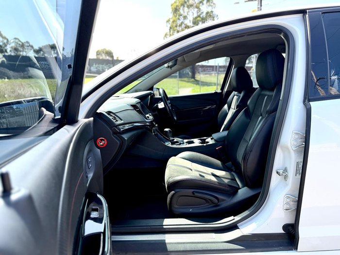 2016 Holden Commodore SV6 Black VF Series II MY16 Heron White