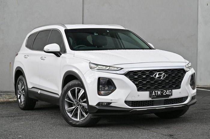 2018 Hyundai Santa Fe Elite TM MY19 4X4 On Demand White Cream
