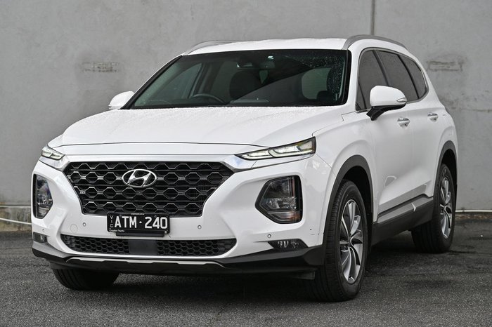 2018 Hyundai Santa Fe Elite TM MY19 4X4 On Demand White Cream
