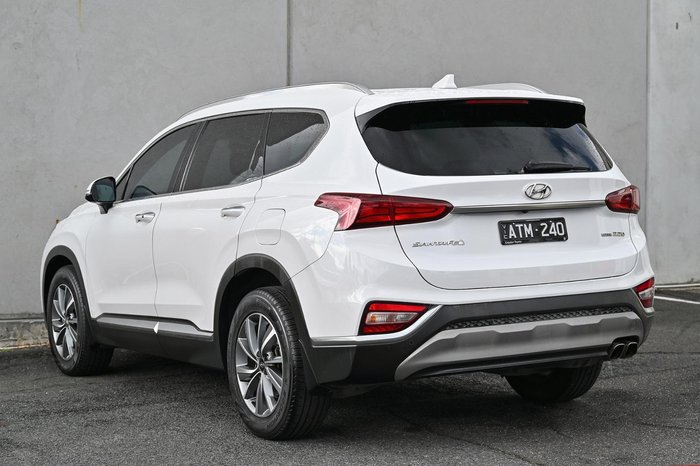 2018 Hyundai Santa Fe Elite TM MY19 4X4 On Demand White Cream