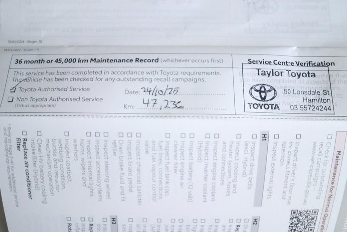 2024 Toyota Kluger GXL