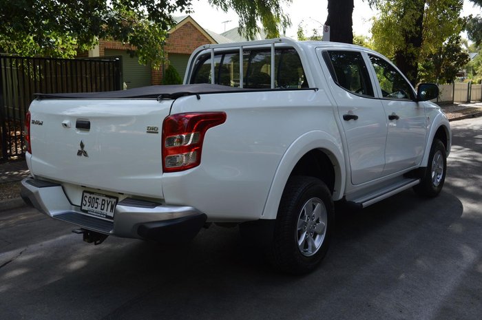 2018 Mitsubishi Triton GLX+ MQ MY18 4X4 Dual Range White