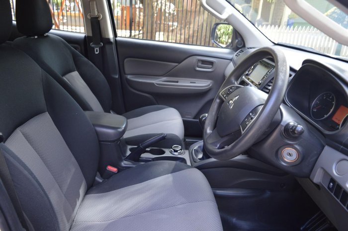 2018 Mitsubishi Triton GLX+ MQ MY18 4X4 Dual Range White