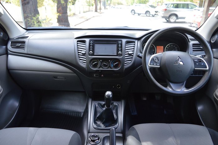 2018 Mitsubishi Triton GLX+ MQ MY18 4X4 Dual Range White