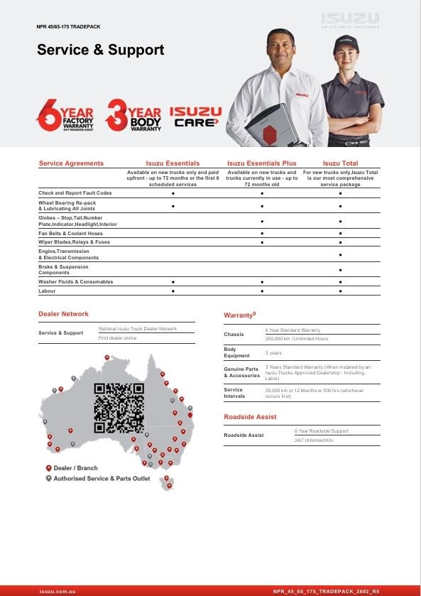 2026 Isuzu N Series NPR 45/65-175 MT D28 Tradepack