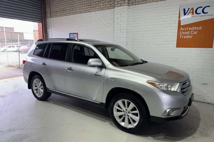 2012 Toyota Kluger Grande GSU45R MY12 AWD Silver Pearl