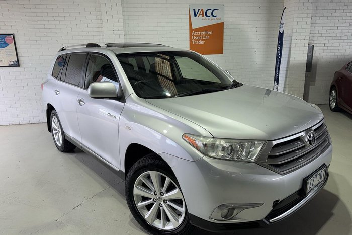 2012 Toyota Kluger Grande GSU45R MY12 AWD Silver Pearl