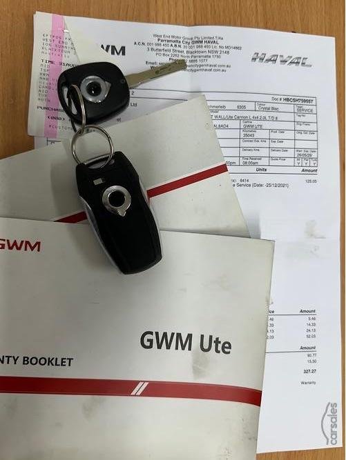 2022 GWM Ute Cannon-L NPW 4X4 Dual Range Crystal Black