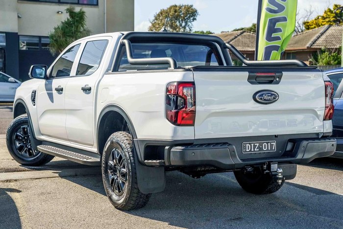 2024 Ford Ranger Black Edition MY24.50 4X4 Dual Range Arctic White