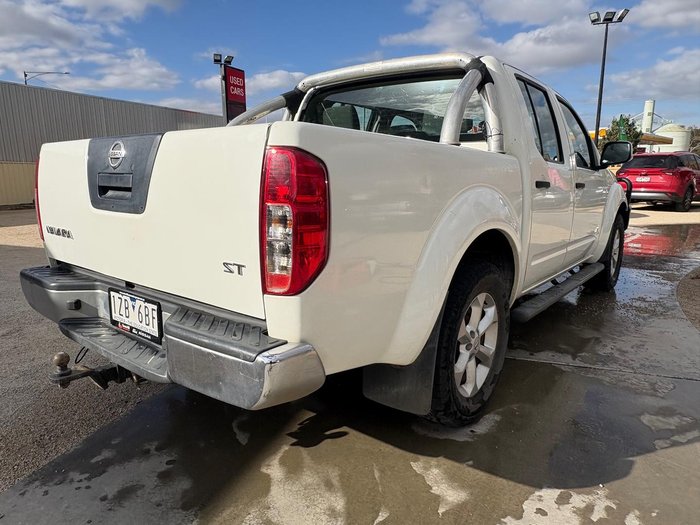 2013 Nissan Navara ST D40 Series 6 4X4 Dual Range Arctic White