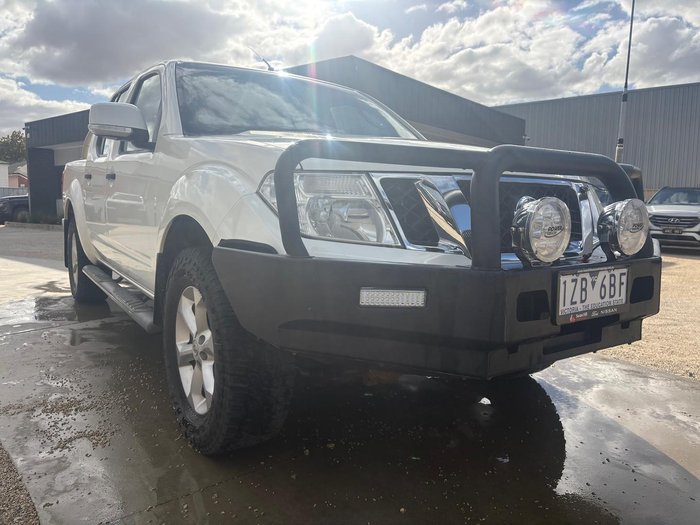 2013 Nissan Navara ST D40 Series 6 4X4 Dual Range Arctic White