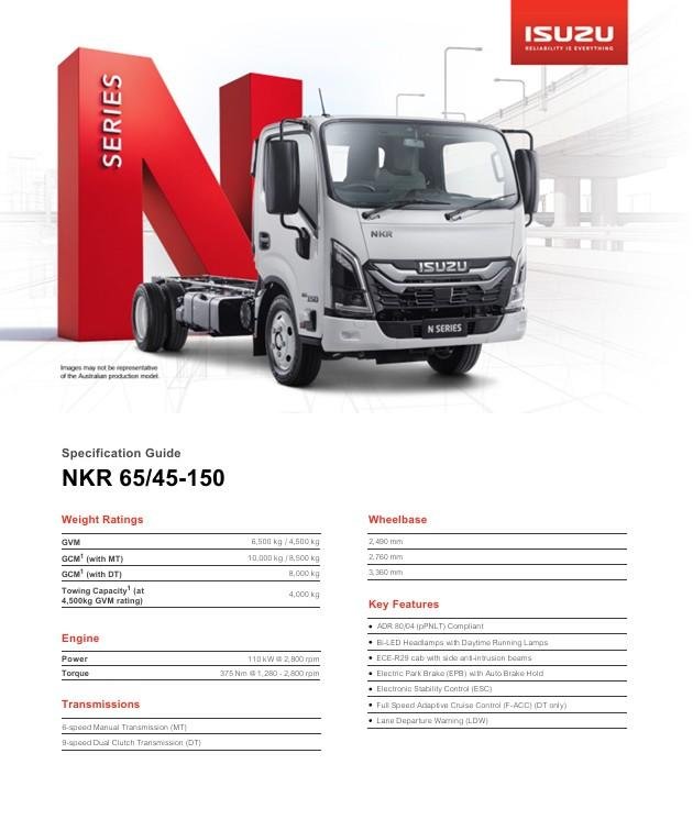 2026 Isuzu N Series NKR 65/45-150 DT D28