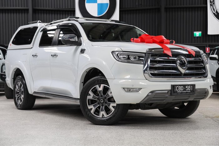 2022 GWM Ute Cannon-X NPW 4X4 Dual Range Pearl White