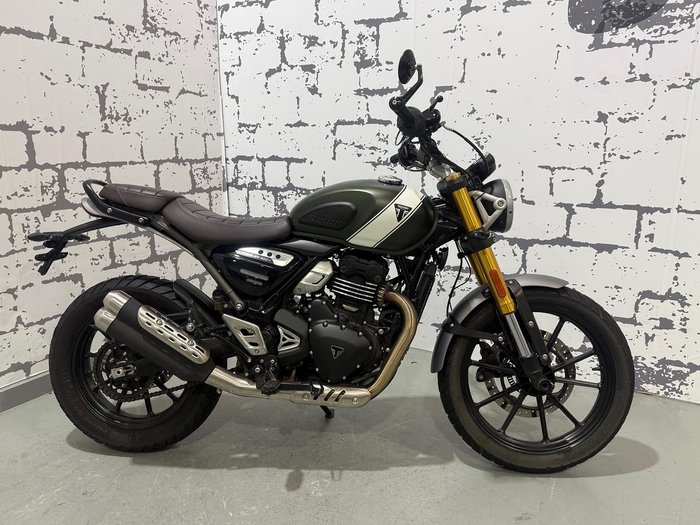 2025 Triumph Scrambler 400 X Scrambler Green