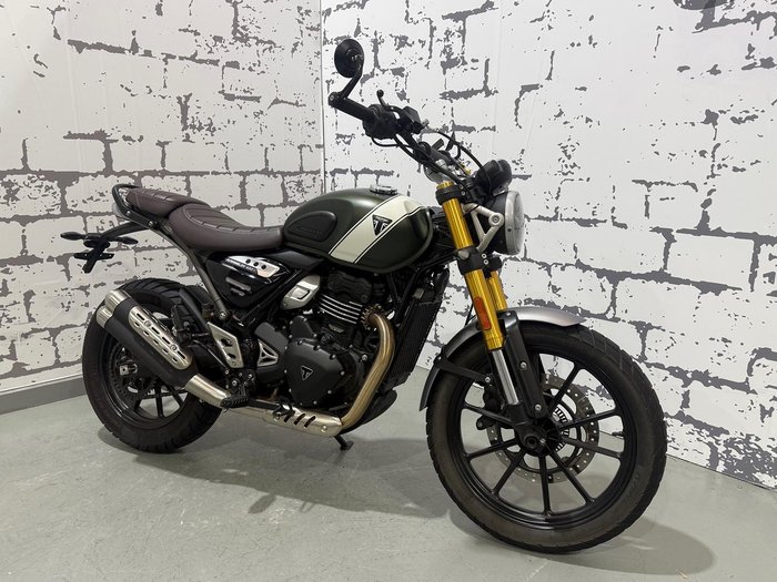 2025 Triumph Scrambler 400 X Scrambler Green