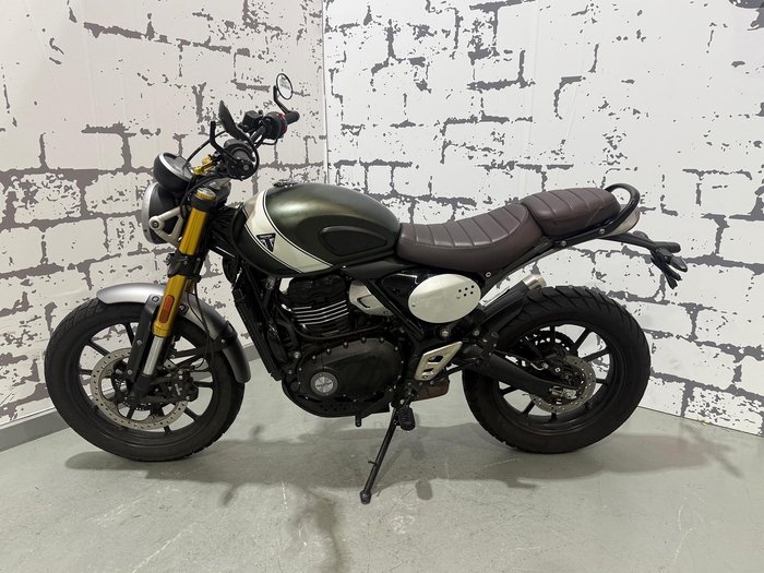 2025 Triumph Scrambler 400 X Scrambler Green